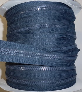 Delrin Zipper on roll 6mm/50m, Dark Blue 071